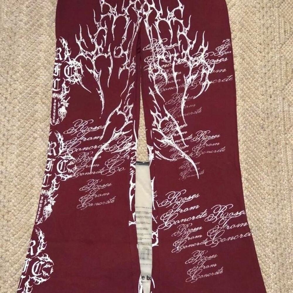 Civilregime Reverse Curse Waffle Thermal Flared Leggings Size XL NWT